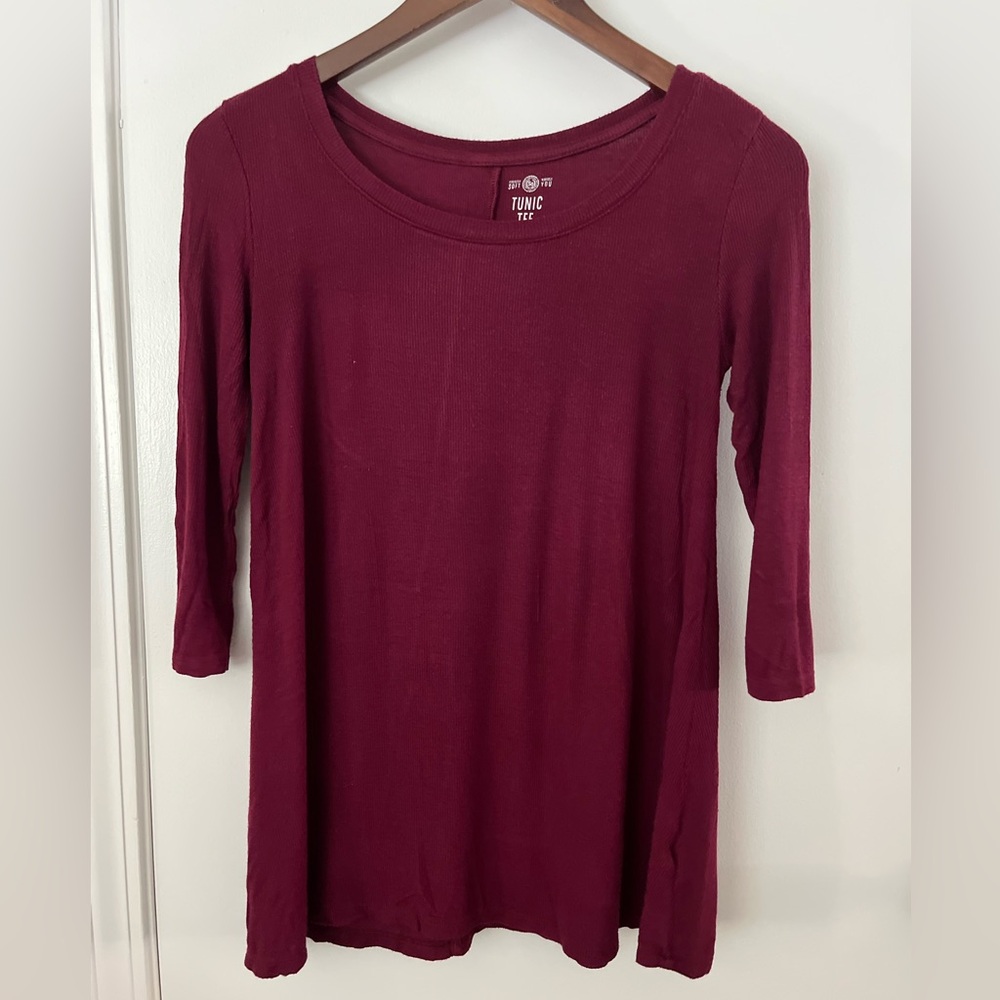 Tunic Tee Burgundy